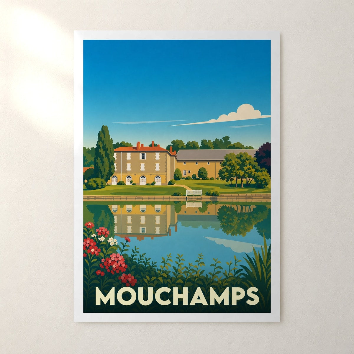 Affiche Mouchamps – sans cadre, accrochée au mur
