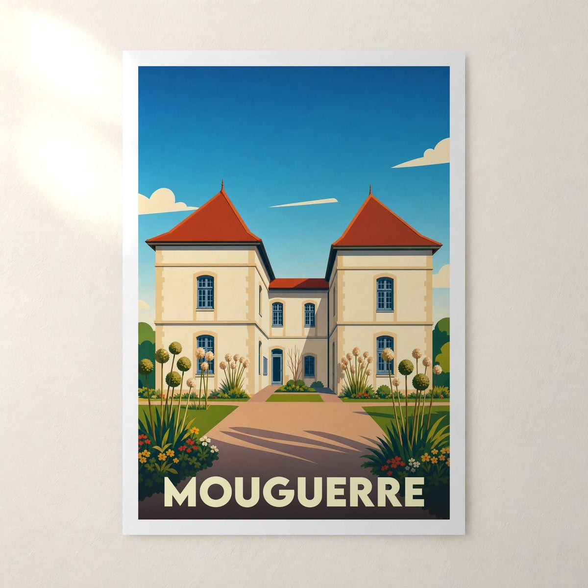 Affiche Mouguerre – sans cadre, accrochée au mur