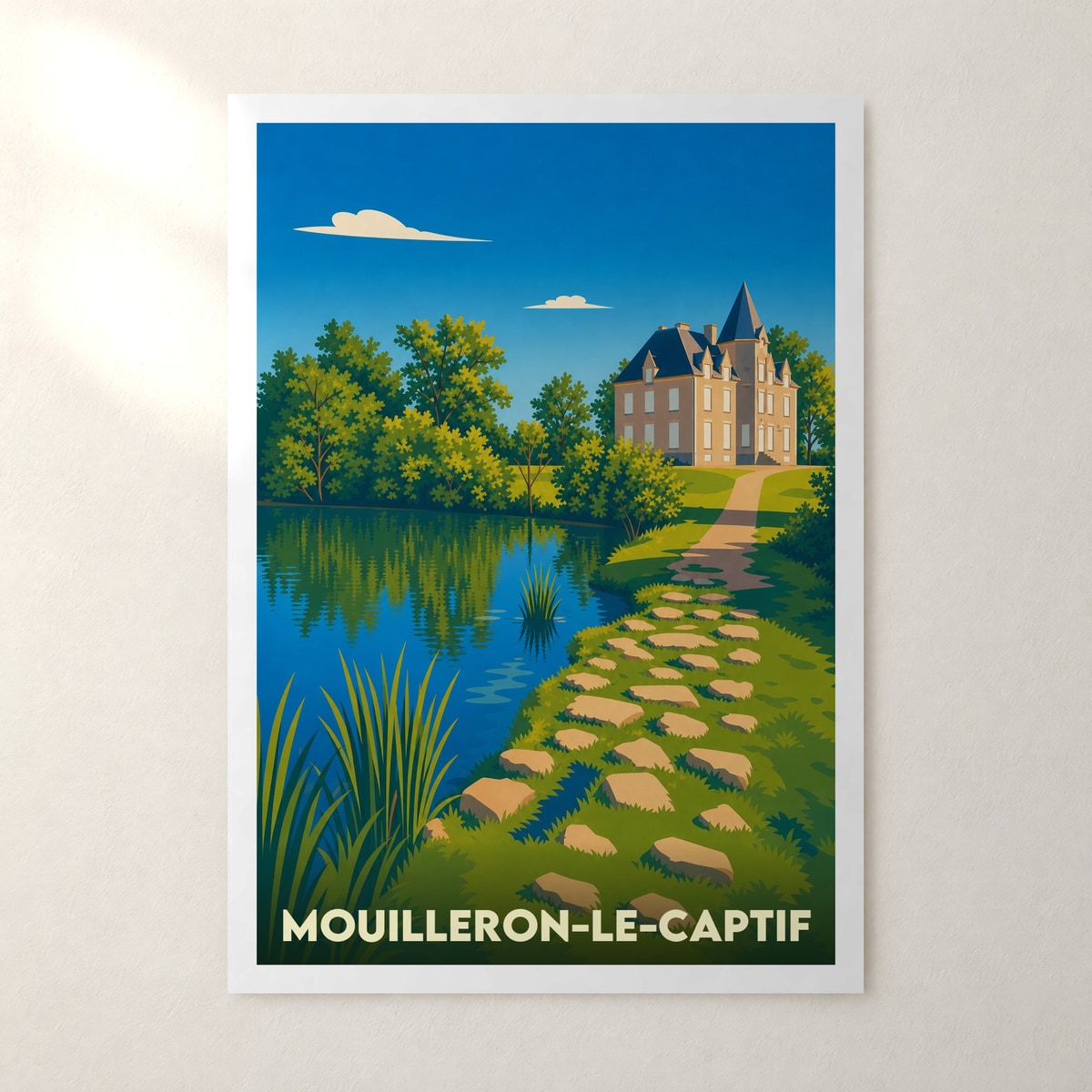 Affiche Mouilleron-le-Captif – sans cadre, accrochée au mur