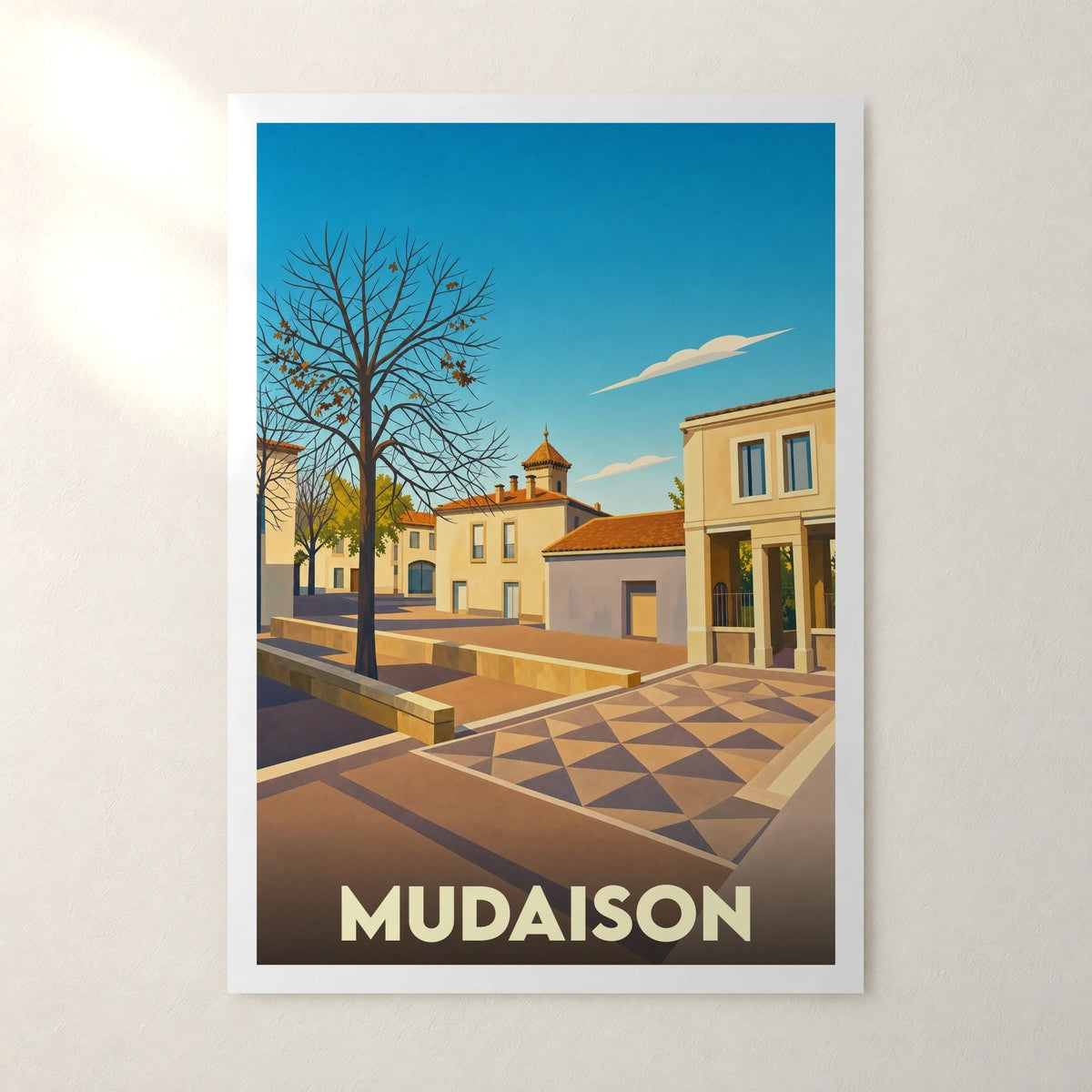 Affiche Mudaison – sans cadre, accrochée au mur
