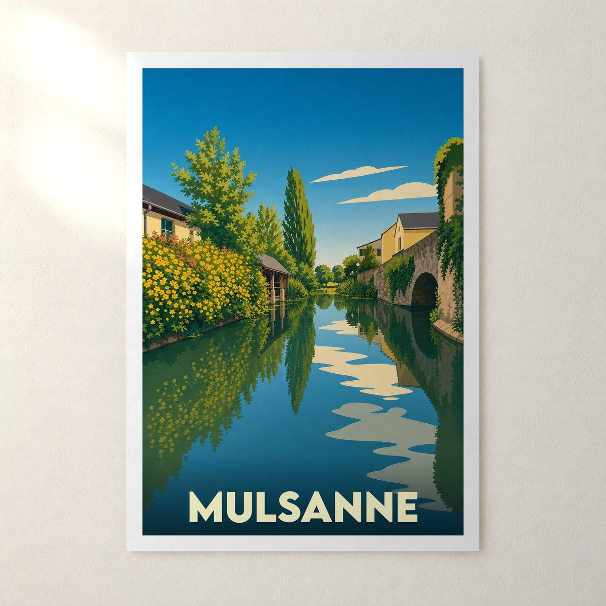 Affiche Mulsanne – sans cadre, accrochée au mur