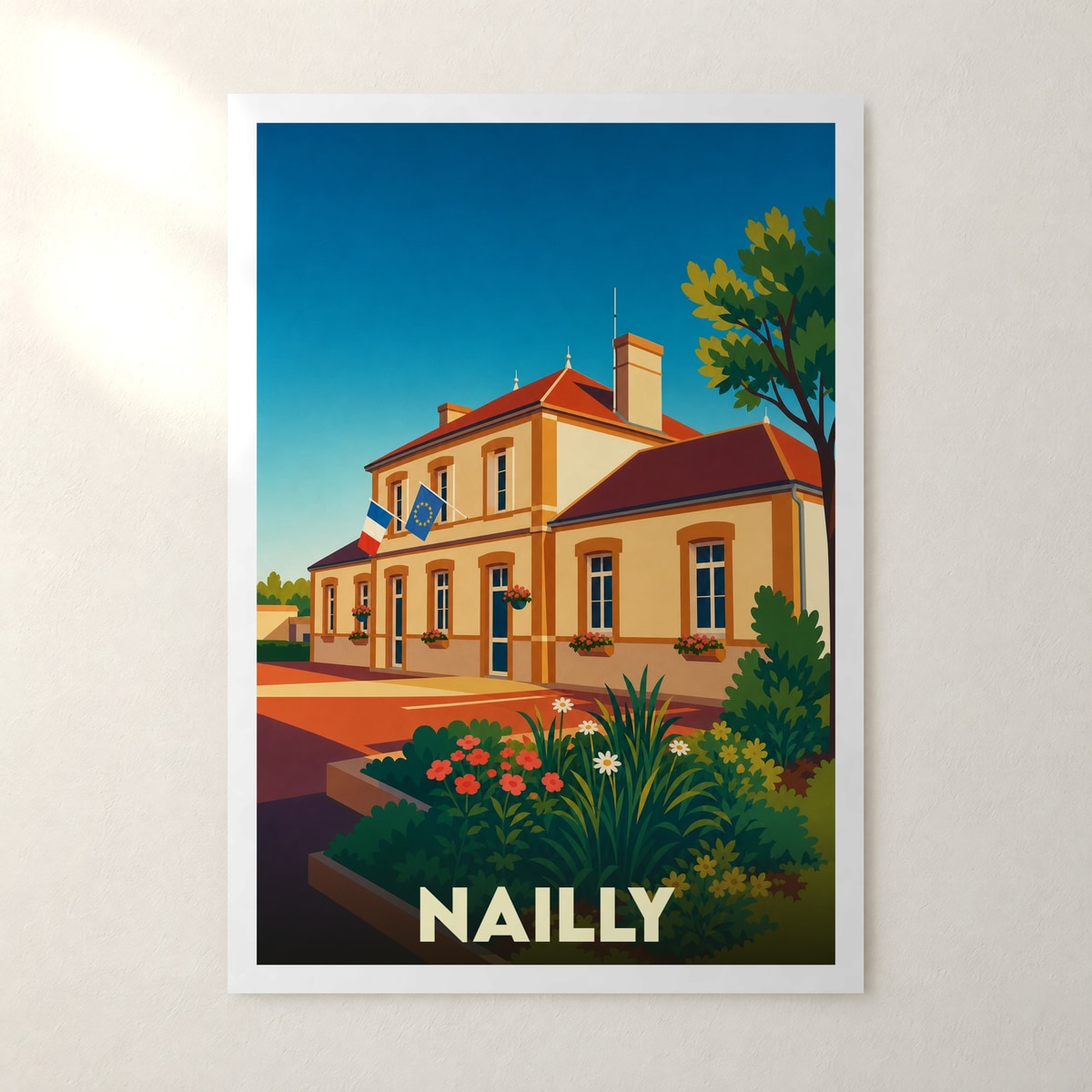 Affiche Nailly – sans cadre, accrochée au mur