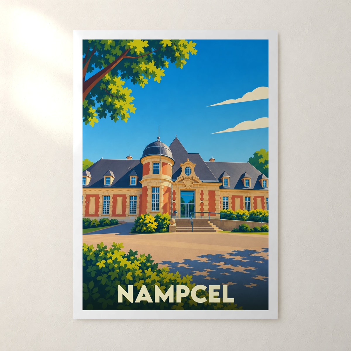 Affiche Nampcel – sans cadre, accrochée au mur