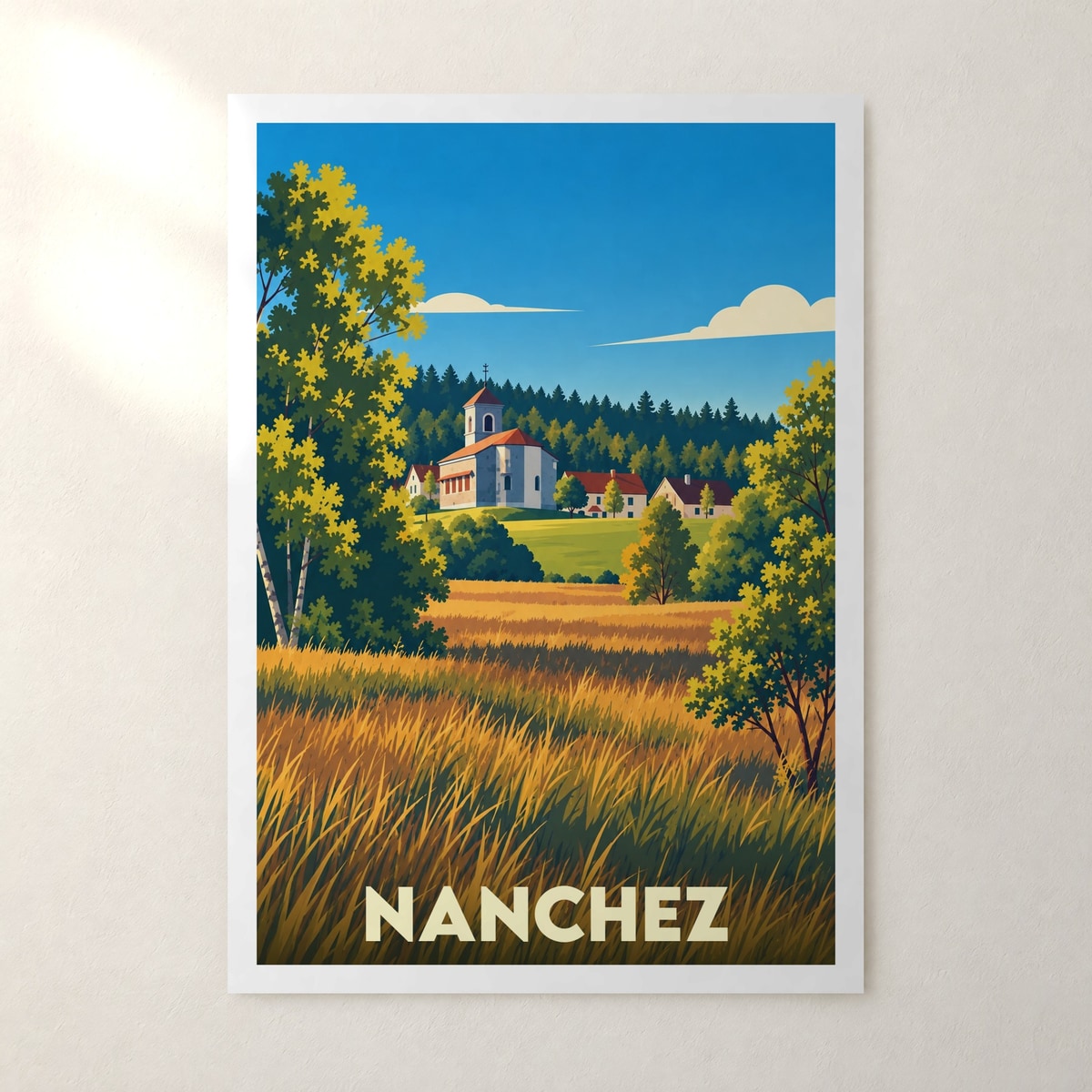 Affiche Nanchez – sans cadre, accrochée au mur