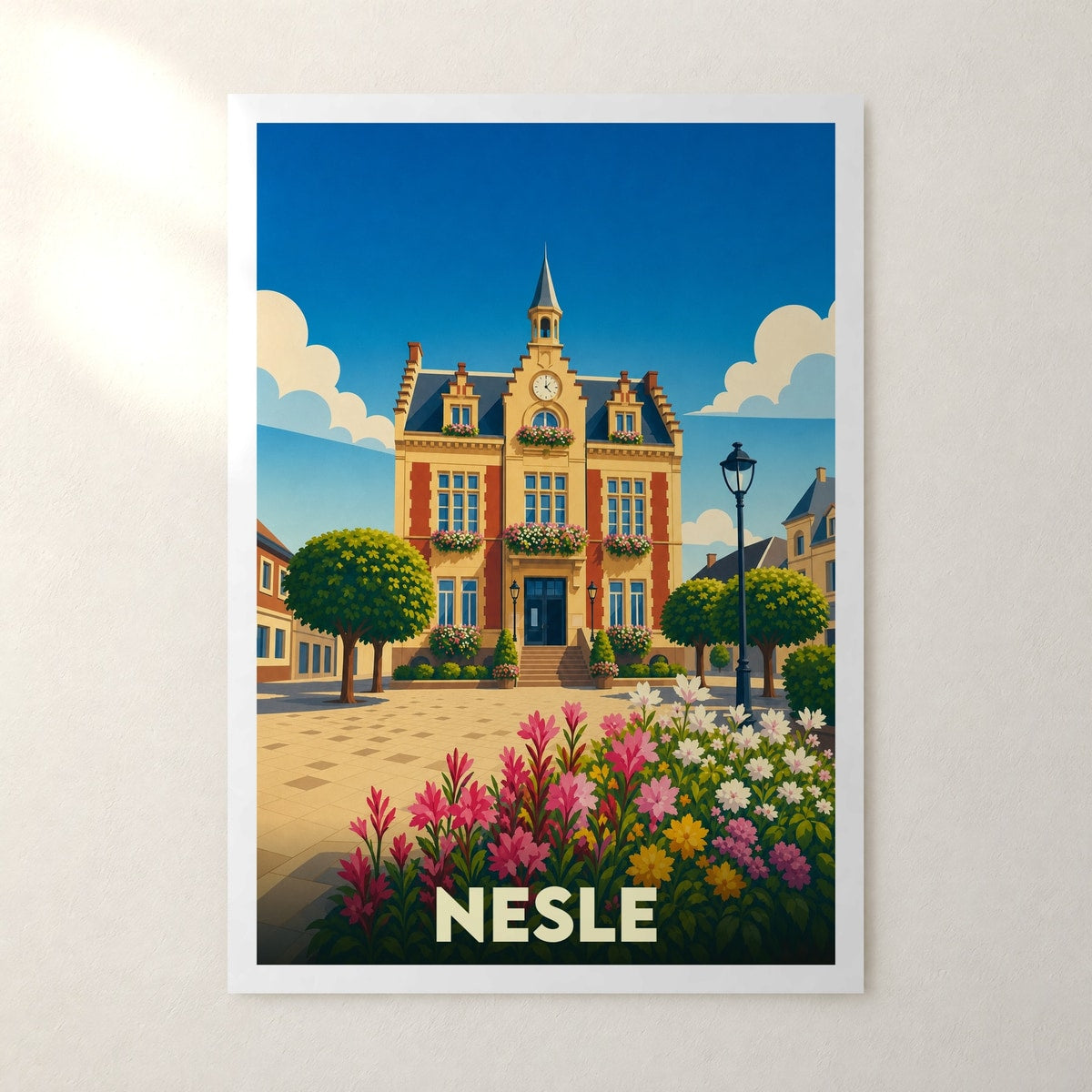 Affiche Nesle – sans cadre, accrochée au mur