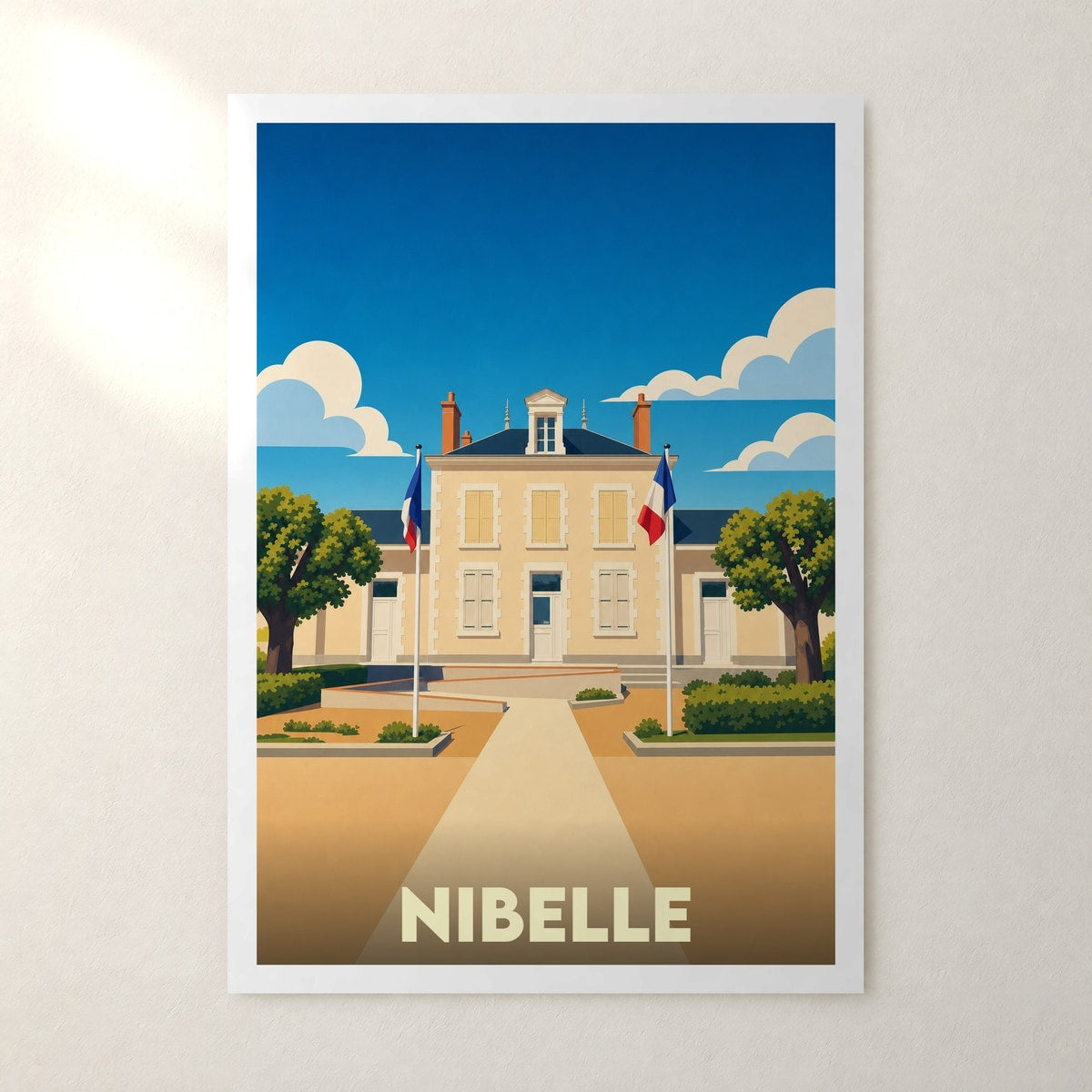 Affiche Nibelle – sans cadre, accrochée au mur