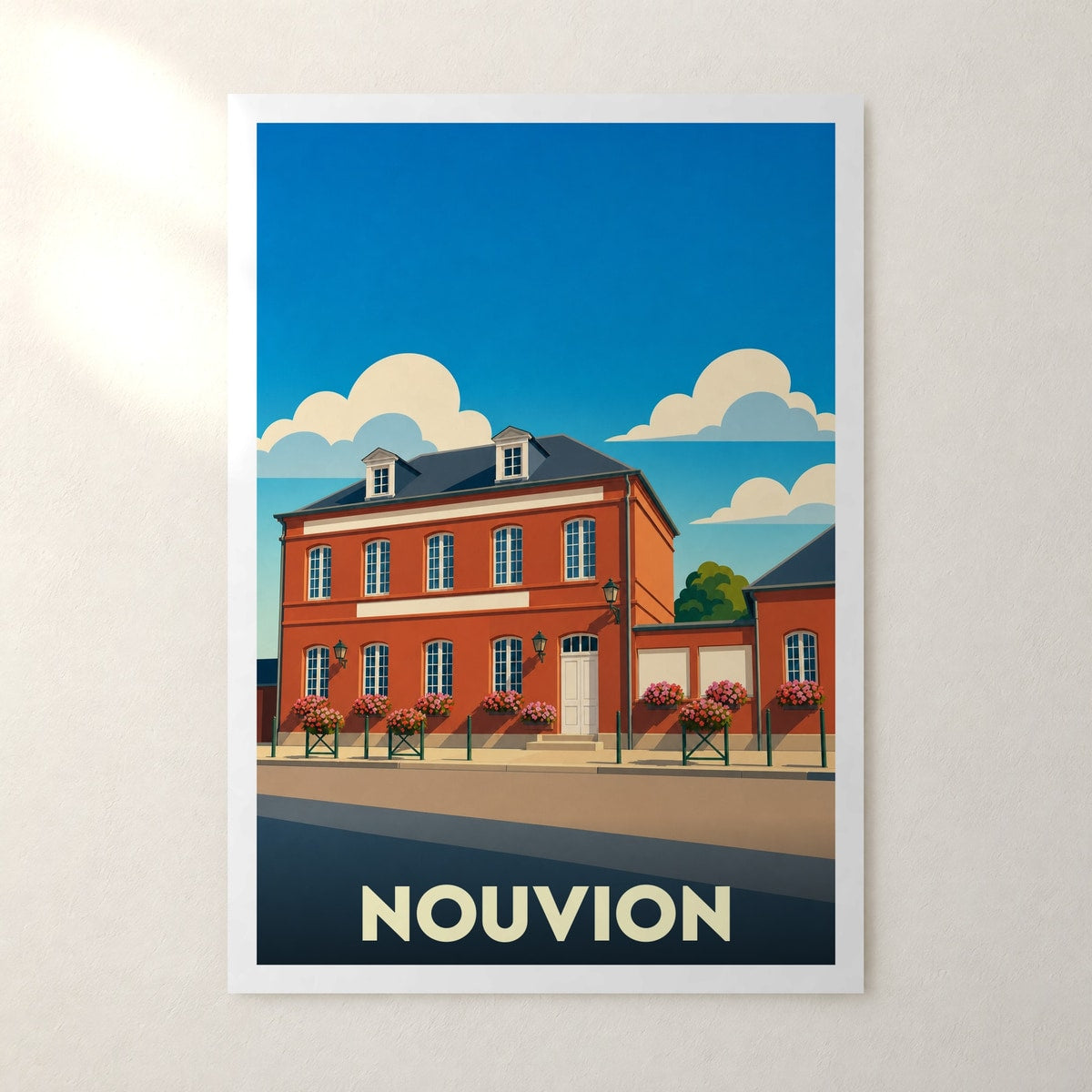Affiche Nouvion – sans cadre, accrochée au mur