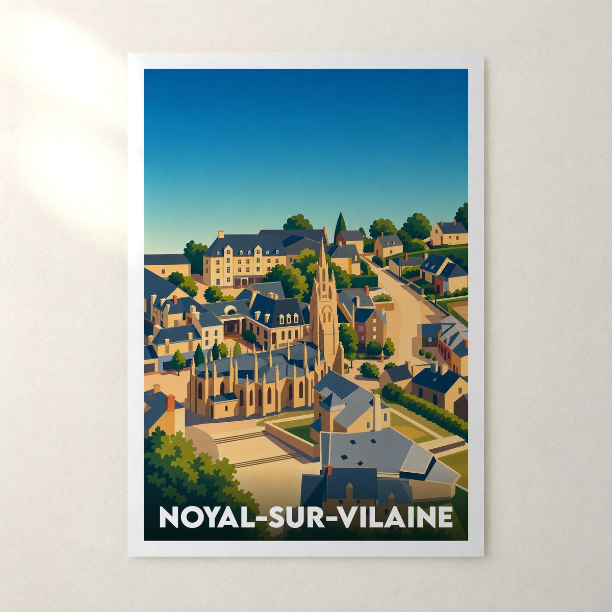 Affiche Noyal-sur-Vilaine – sans cadre, accrochée au mur