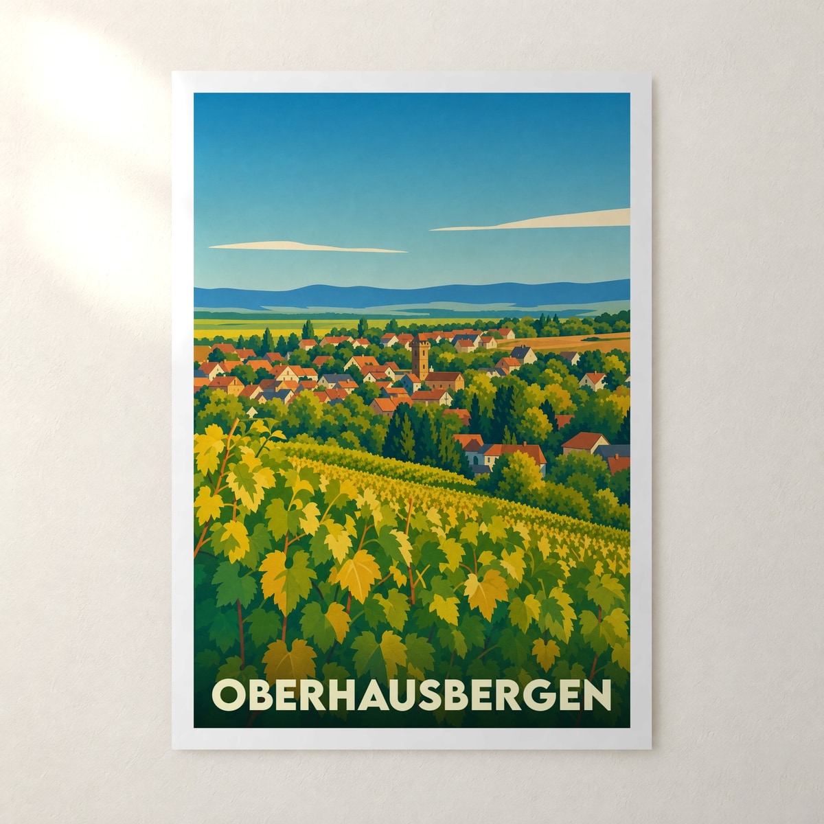 Affiche Oberhausbergen – sans cadre, accrochée au mur