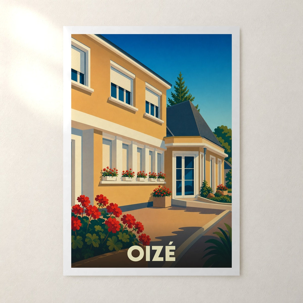 Affiche Oizé – sans cadre, accrochée au mur