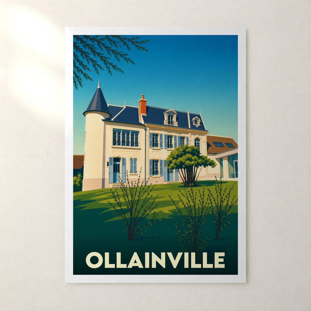Affiche Ollainville – sans cadre, accrochée au mur