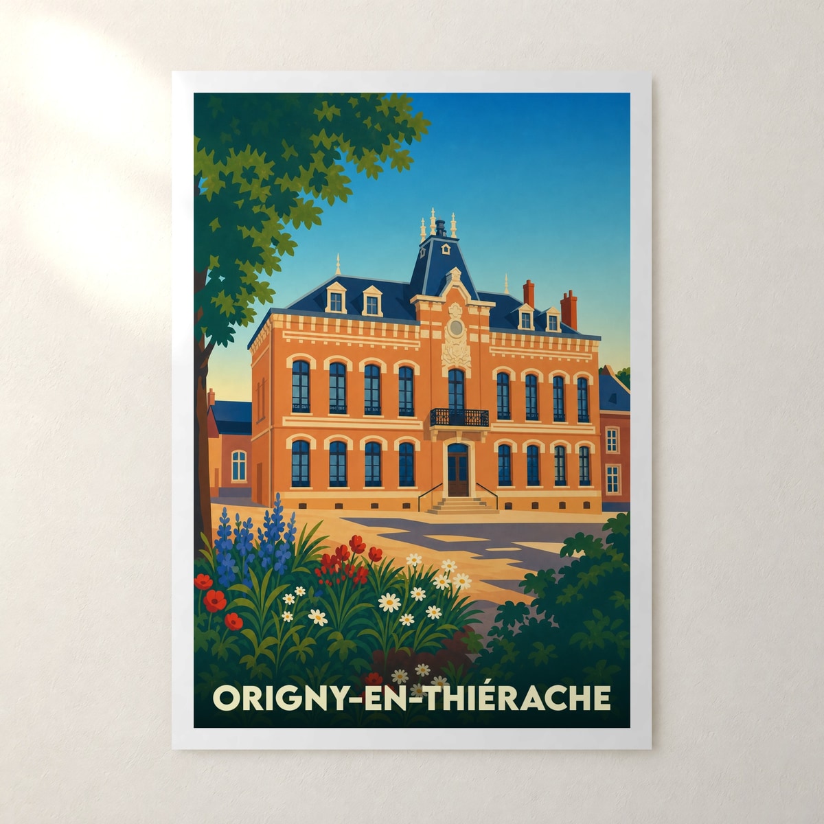 Affiche Origny-en-Thiérache – sans cadre, accrochée au mur