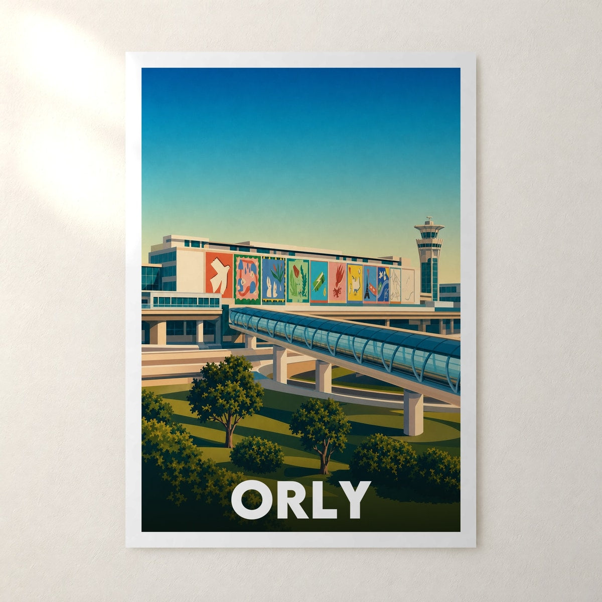 Affiche Orly – sans cadre, accrochée au mur