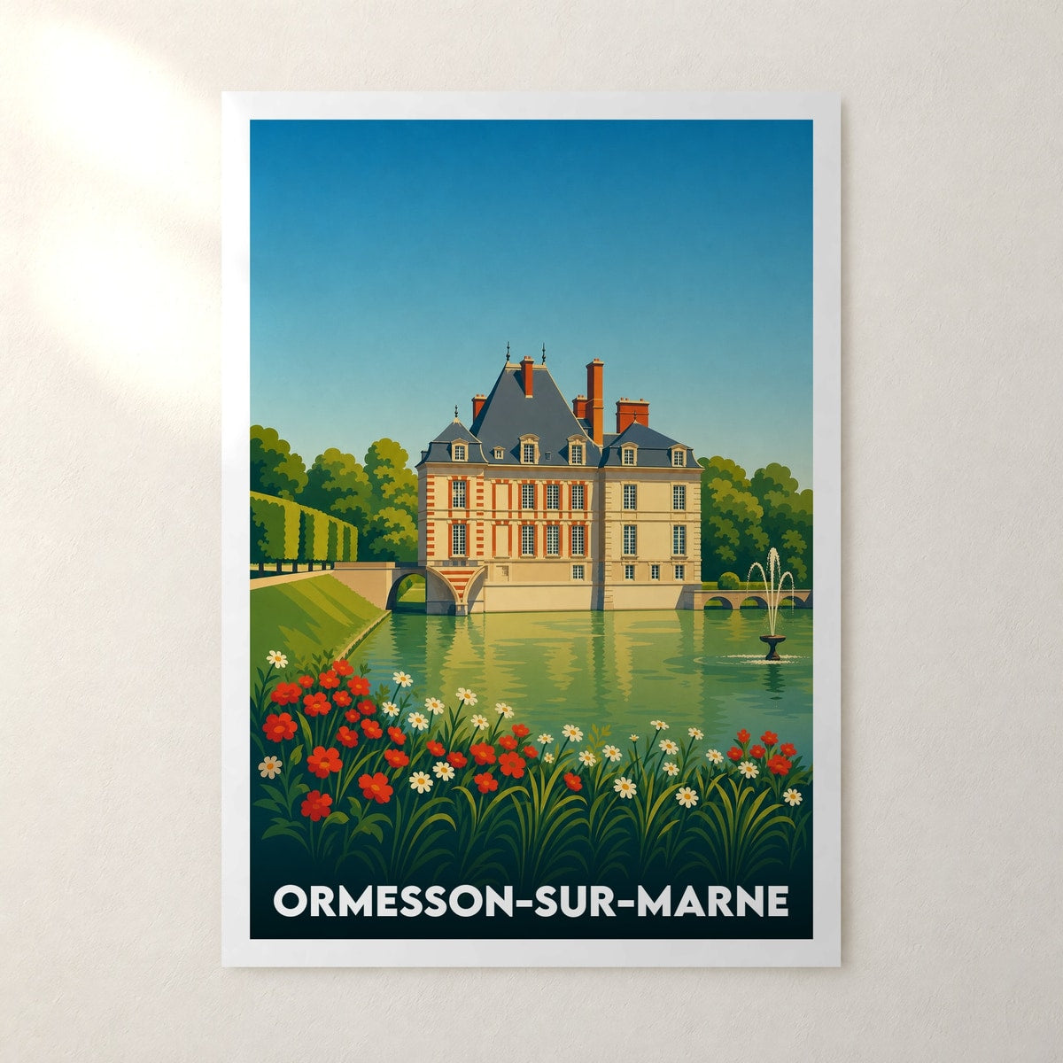 Affiche Ormesson-sur-Marne – sans cadre, accrochée au mur