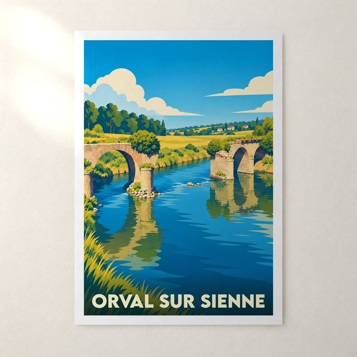 Affiche Orval sur Sienne – sans cadre, accrochée au mur