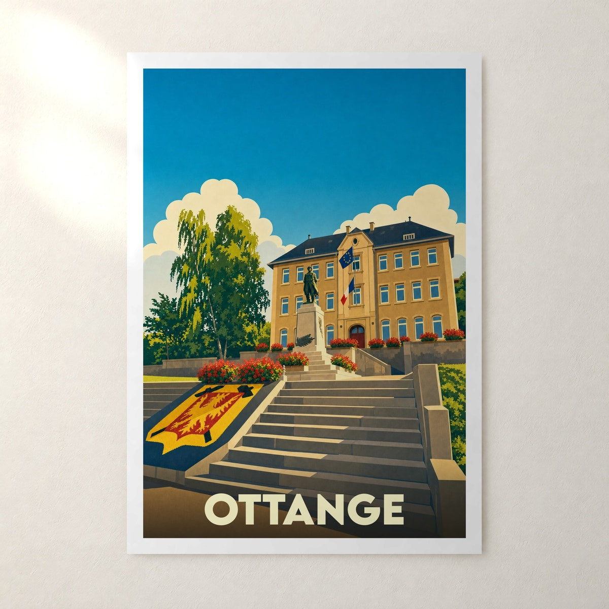 Affiche Ottange – sans cadre, accrochée au mur