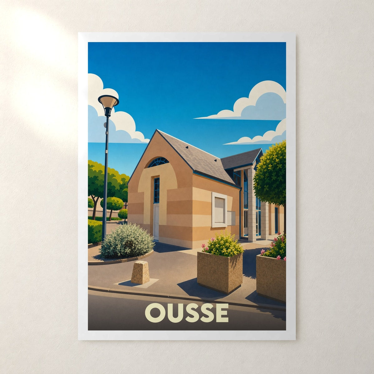 Affiche Ousse – sans cadre, accrochée au mur