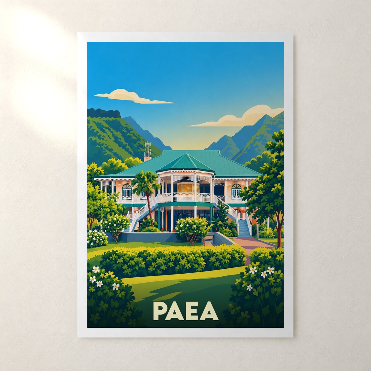 Affiche Paea – sans cadre, accrochée au mur