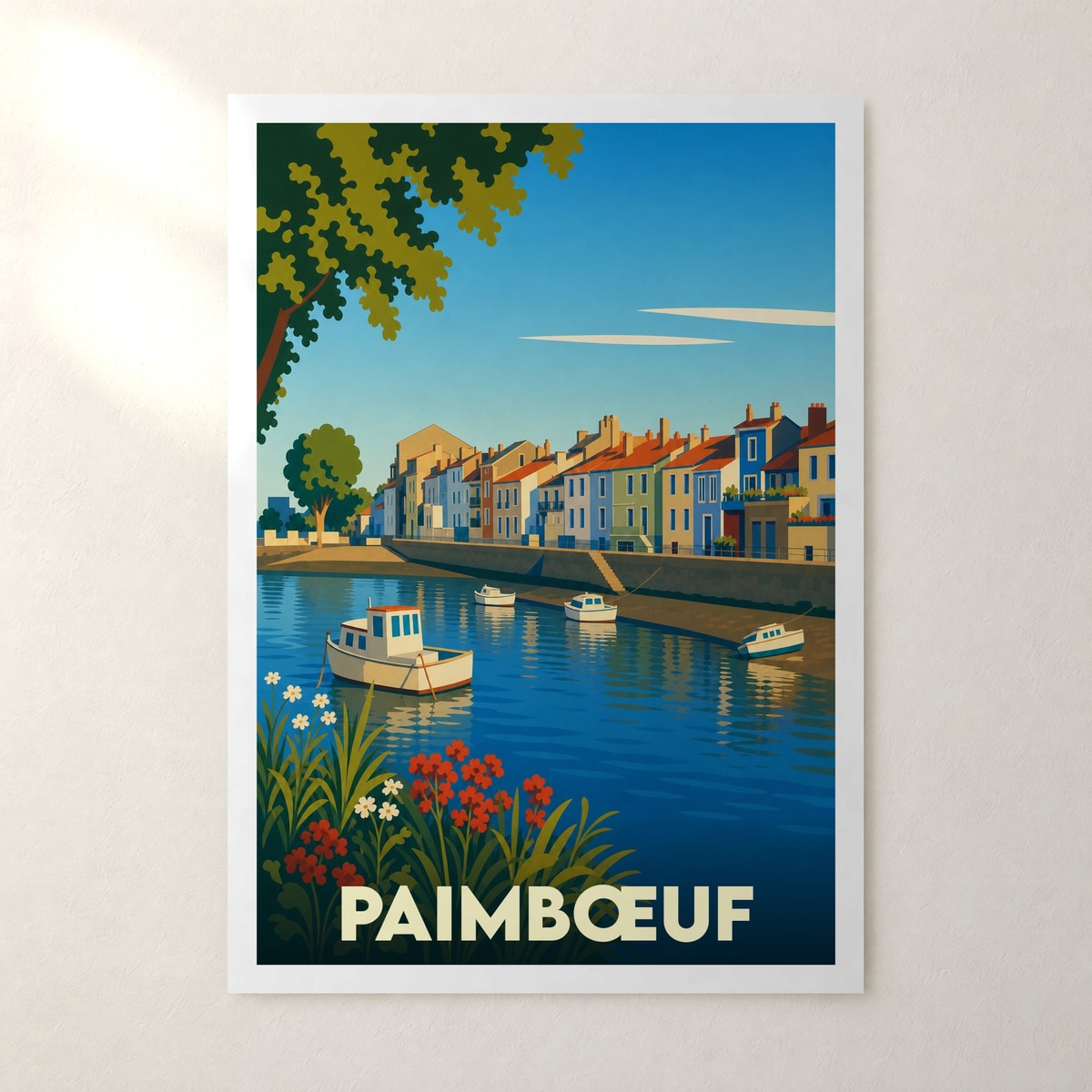 Affiche Paimbœuf – sans cadre, accrochée au mur