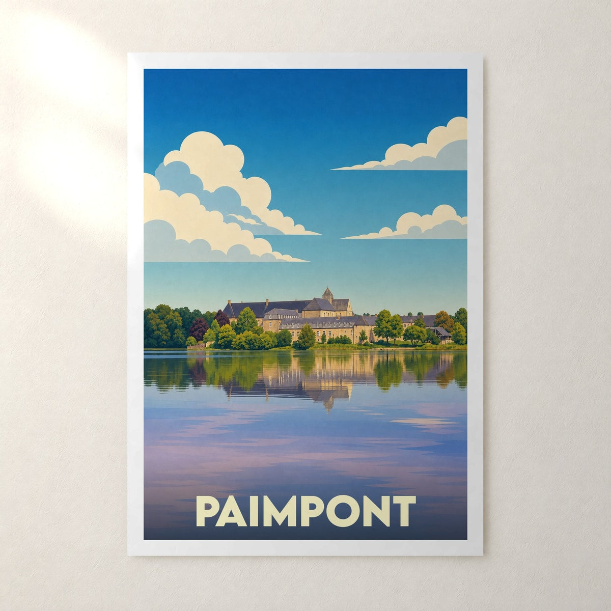 Affiche Paimpont – sans cadre, accrochée au mur