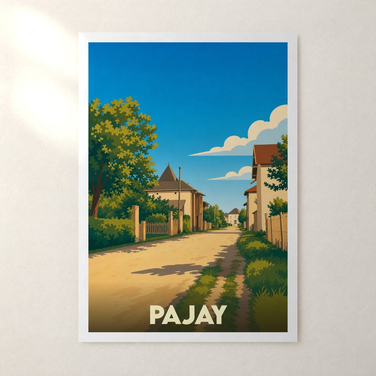Affiche Pajay – sans cadre, accrochée au mur