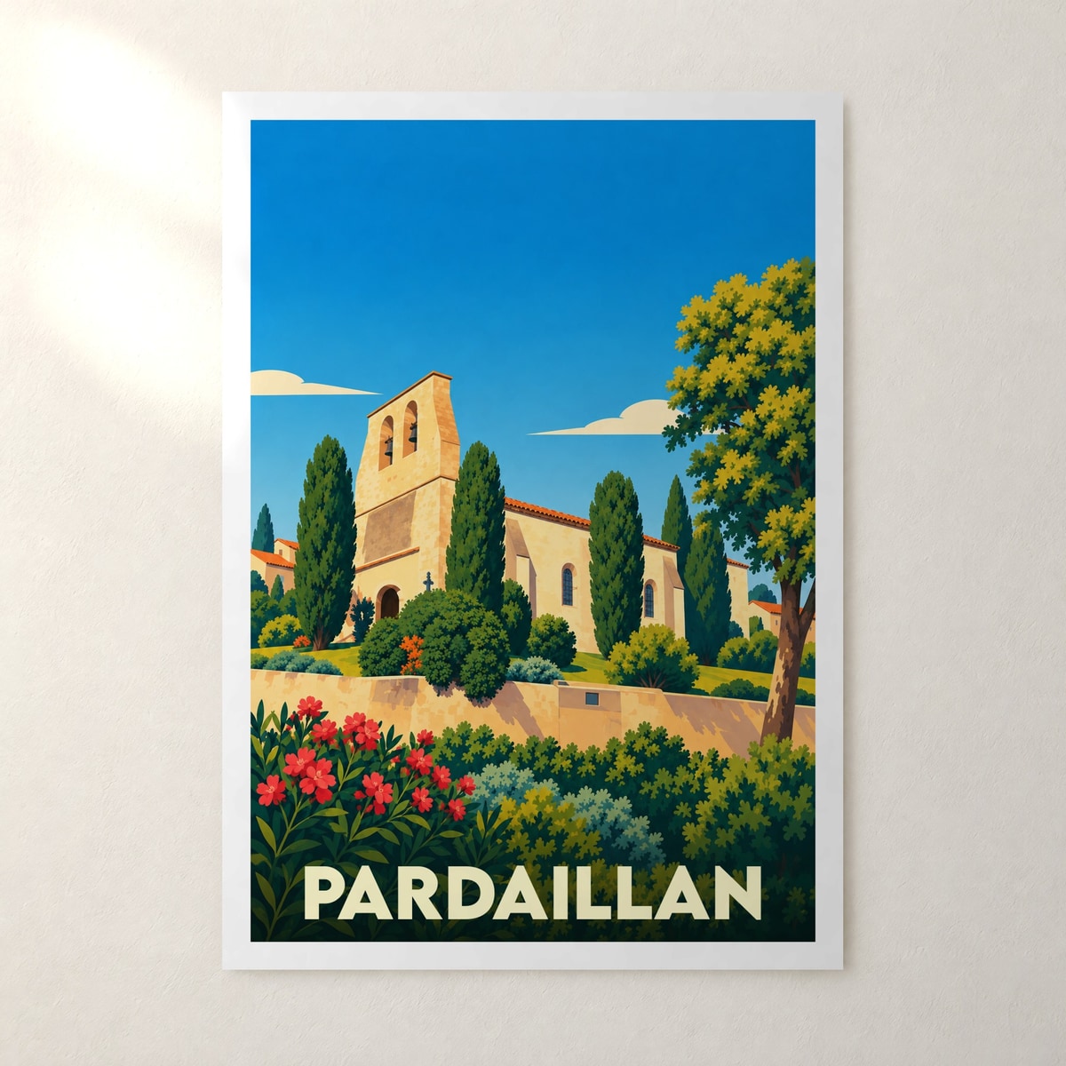 Affiche Pardaillan – sans cadre, accrochée au mur