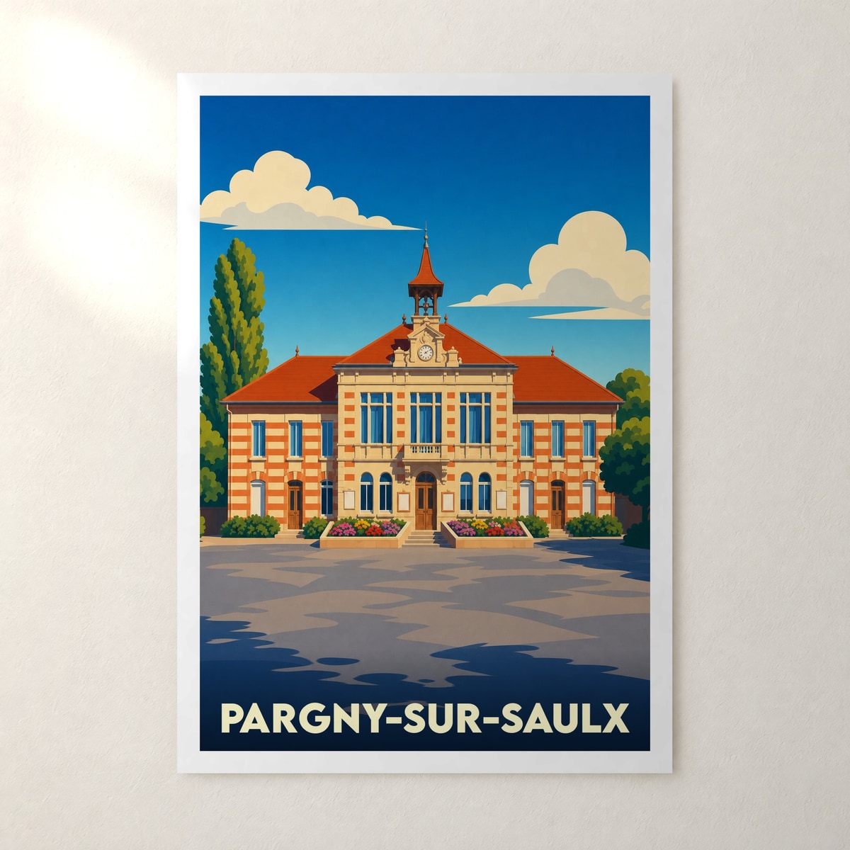 Affiche Pargny-sur-Saulx – sans cadre, accrochée au mur