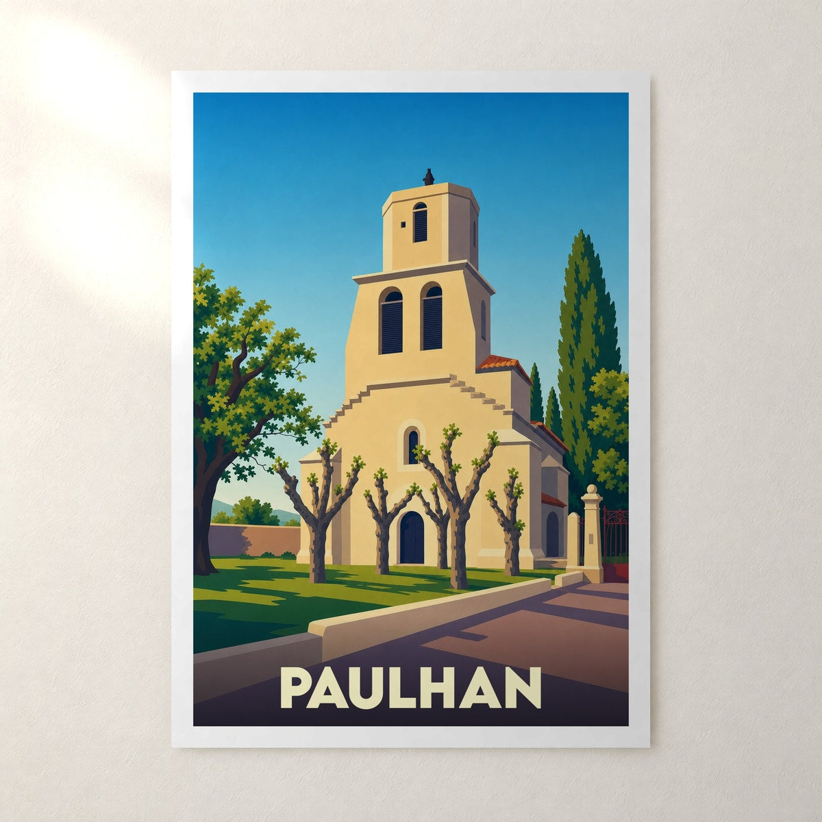 Affiche Paulhan – sans cadre, accrochée au mur
