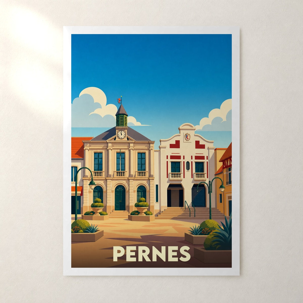 Affiche Pernes – sans cadre, accrochée au mur