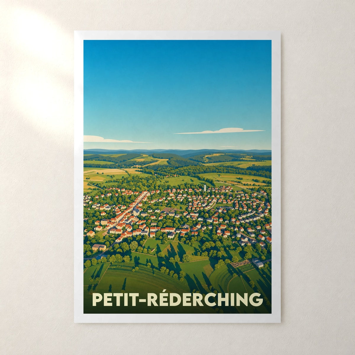Affiche Petit-Réderching – sans cadre, accrochée au mur