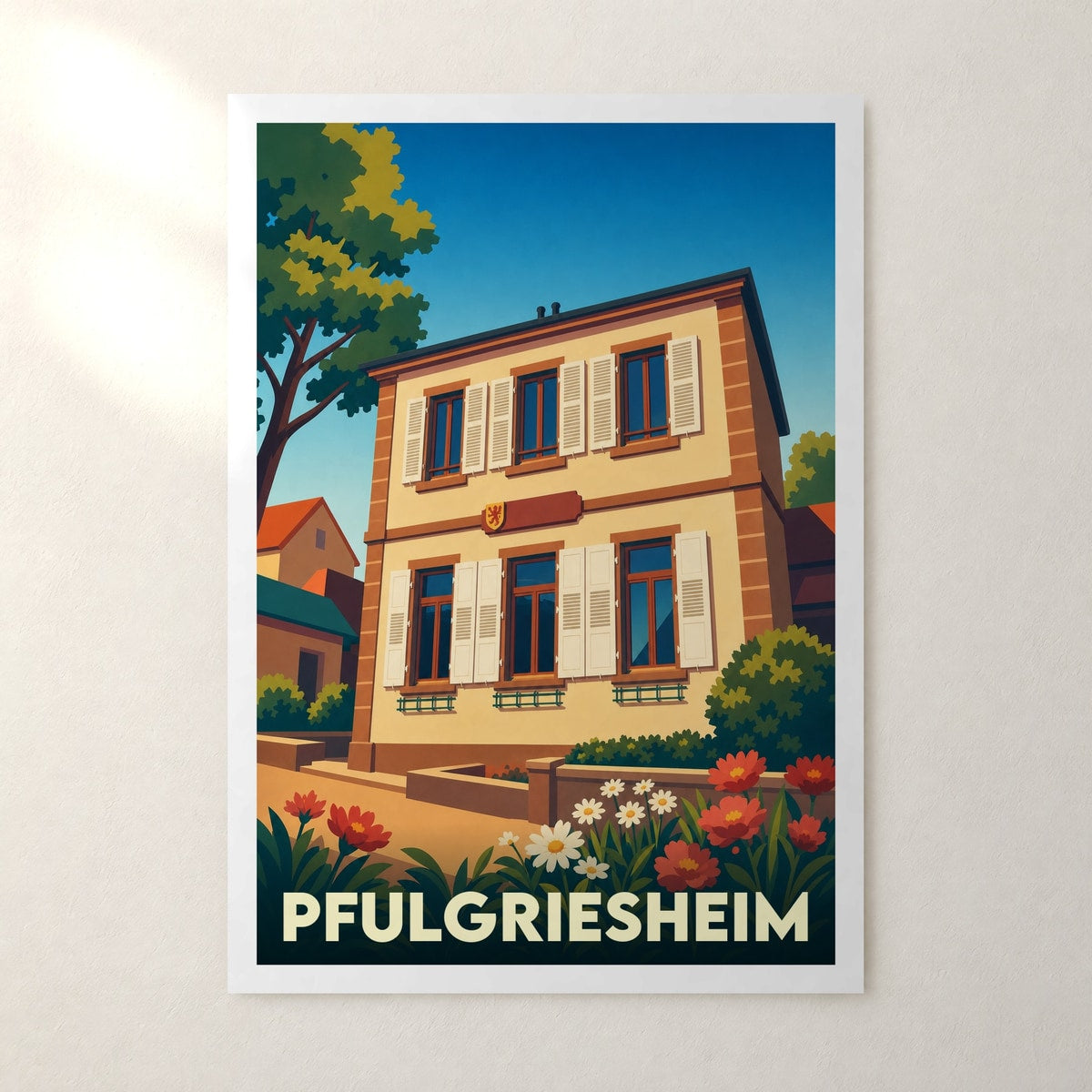 Affiche Pfulgriesheim – sans cadre, accrochée au mur