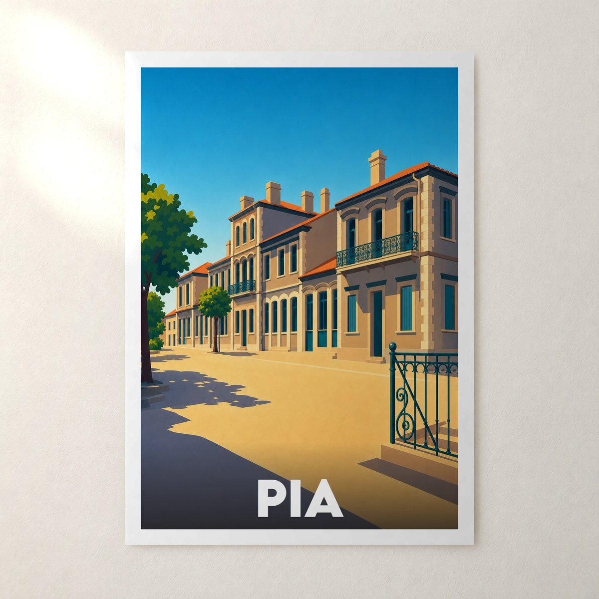 Affiche Pia – sans cadre, accrochée au mur