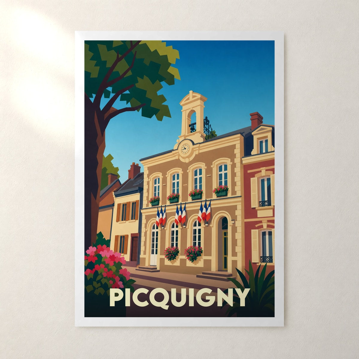 Affiche Picquigny – sans cadre, accrochée au mur