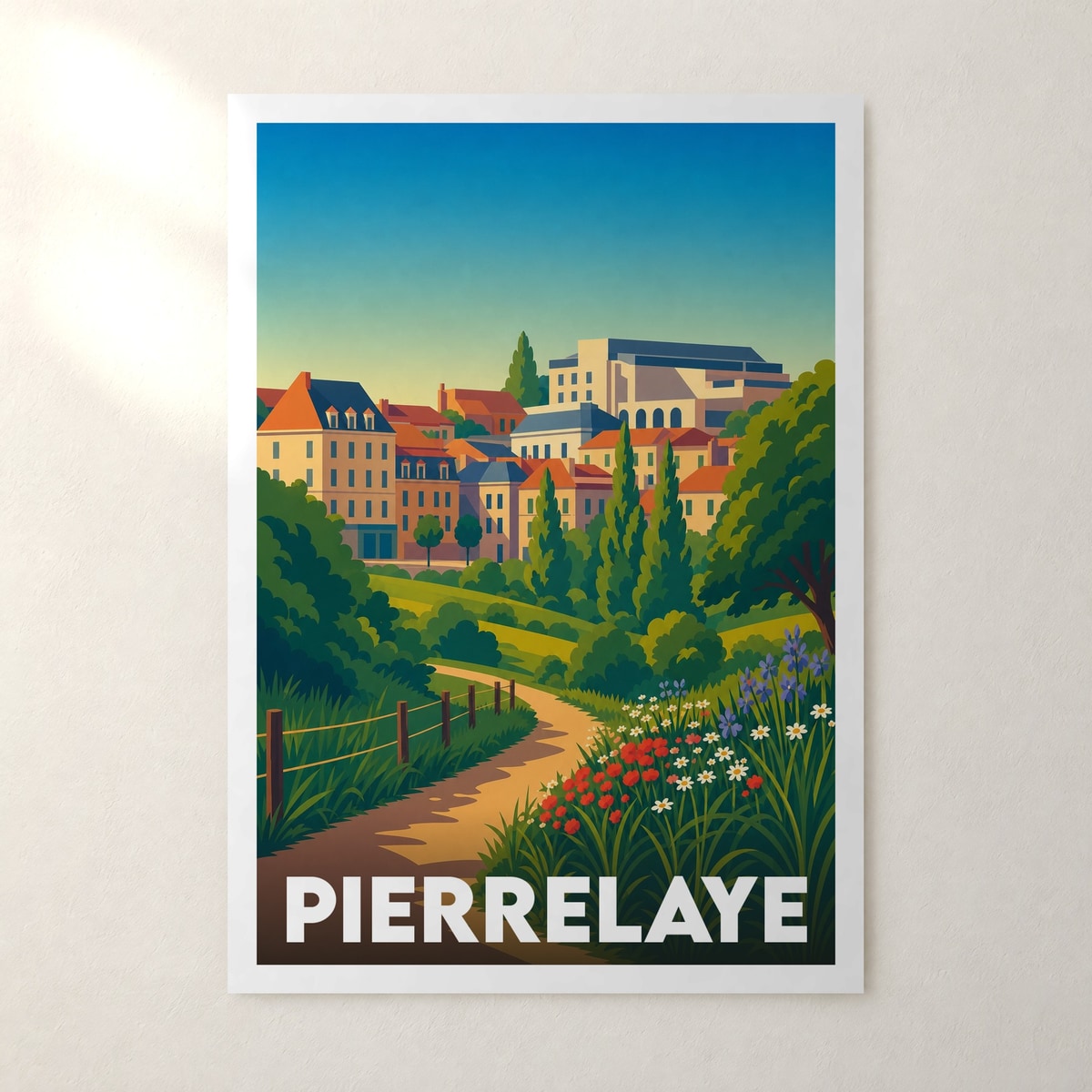 Affiche Pierrelaye – sans cadre, accrochée au mur