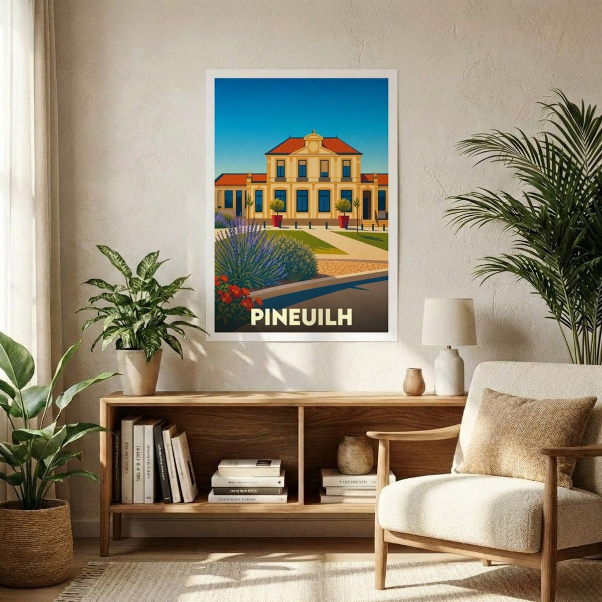 Affiche A1 (59,4 x 84,1 cm) Sans cadre souvenir de Pineuilh