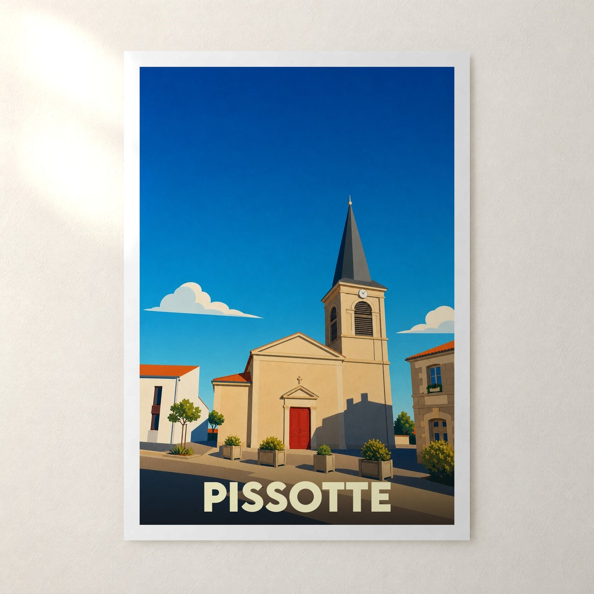 Affiche Pissotte – sans cadre, accrochée au mur