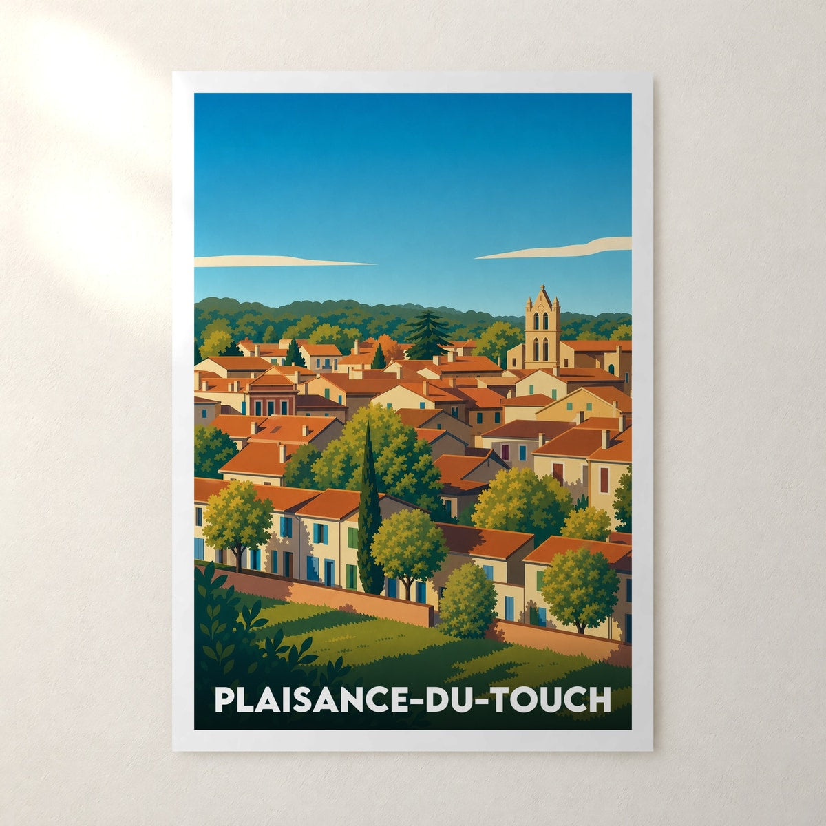 Affiche Plaisance-du-Touch – sans cadre, accrochée au mur