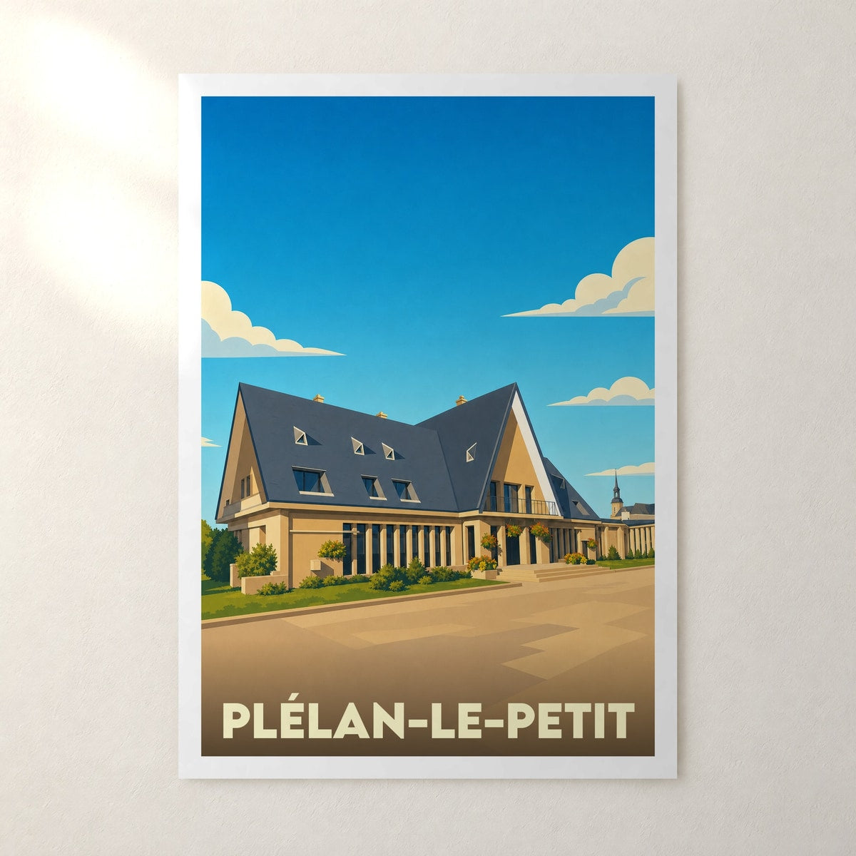 Affiche Plélan-le-Petit – sans cadre, accrochée au mur