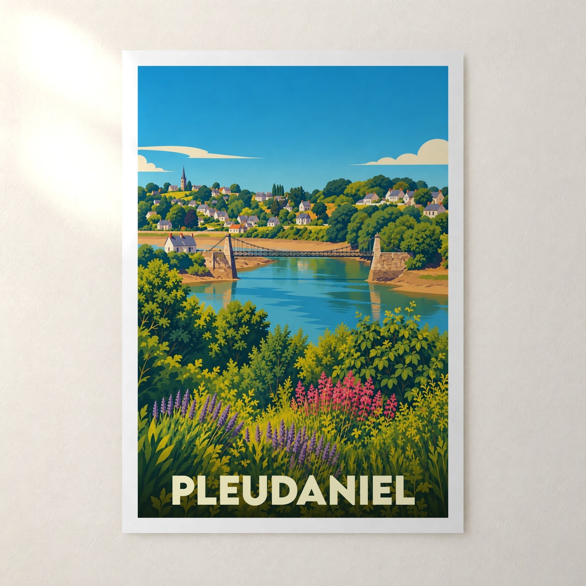 Affiche Pleudaniel – sans cadre, accrochée au mur
