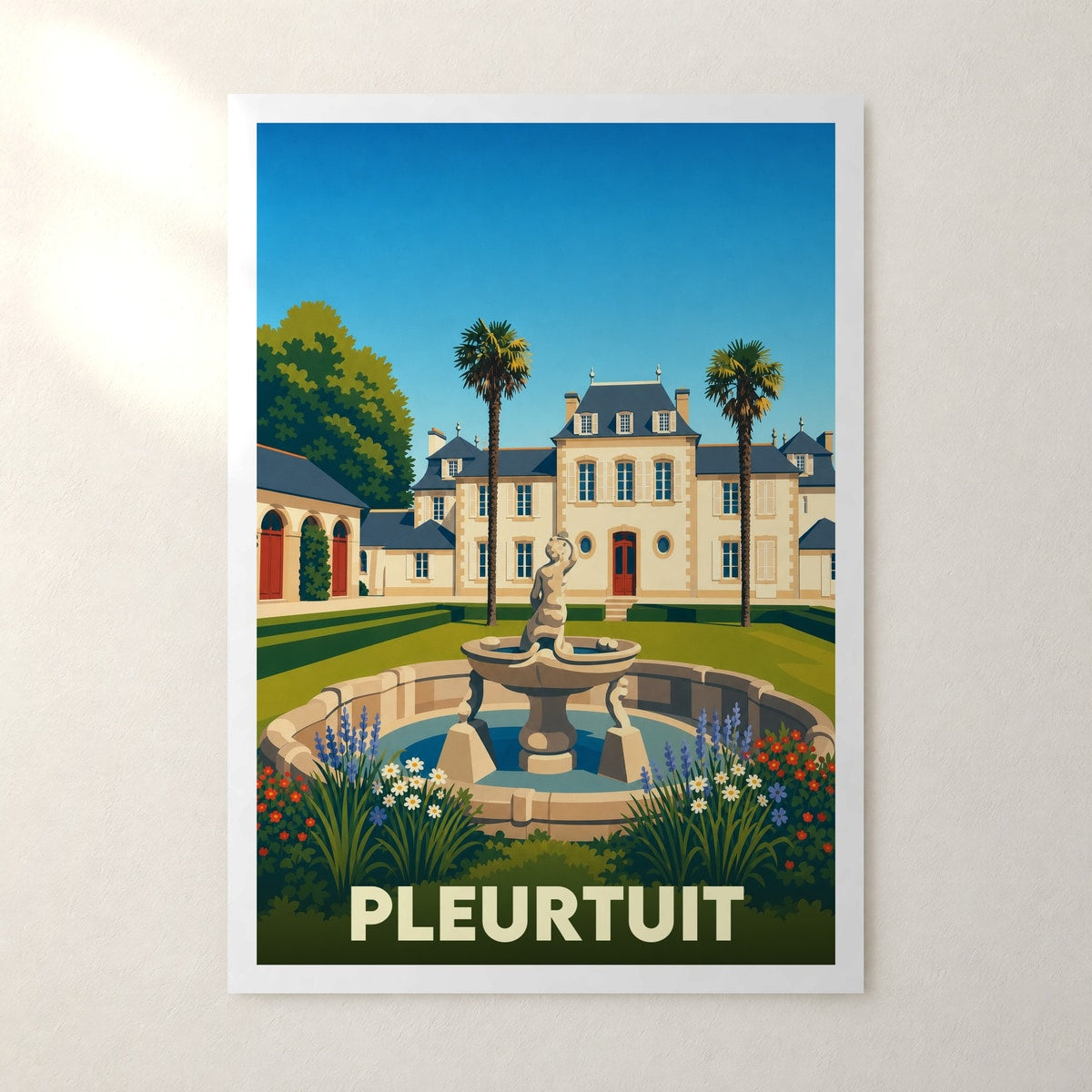 Affiche Pleurtuit – sans cadre, accrochée au mur