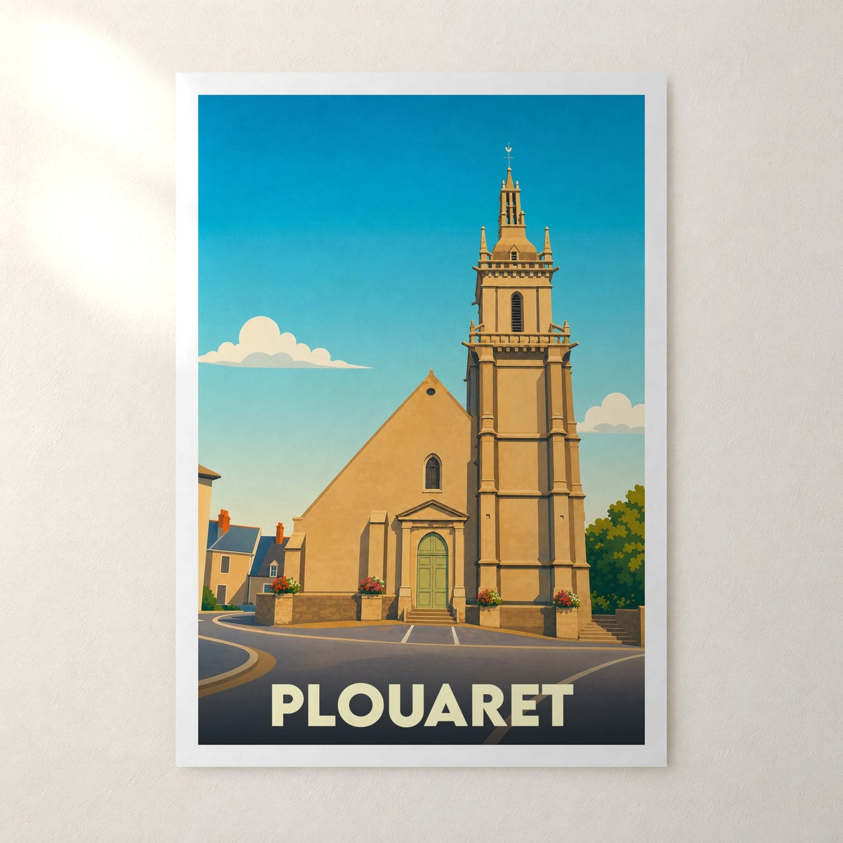 Affiche Plouaret – sans cadre, accrochée au mur