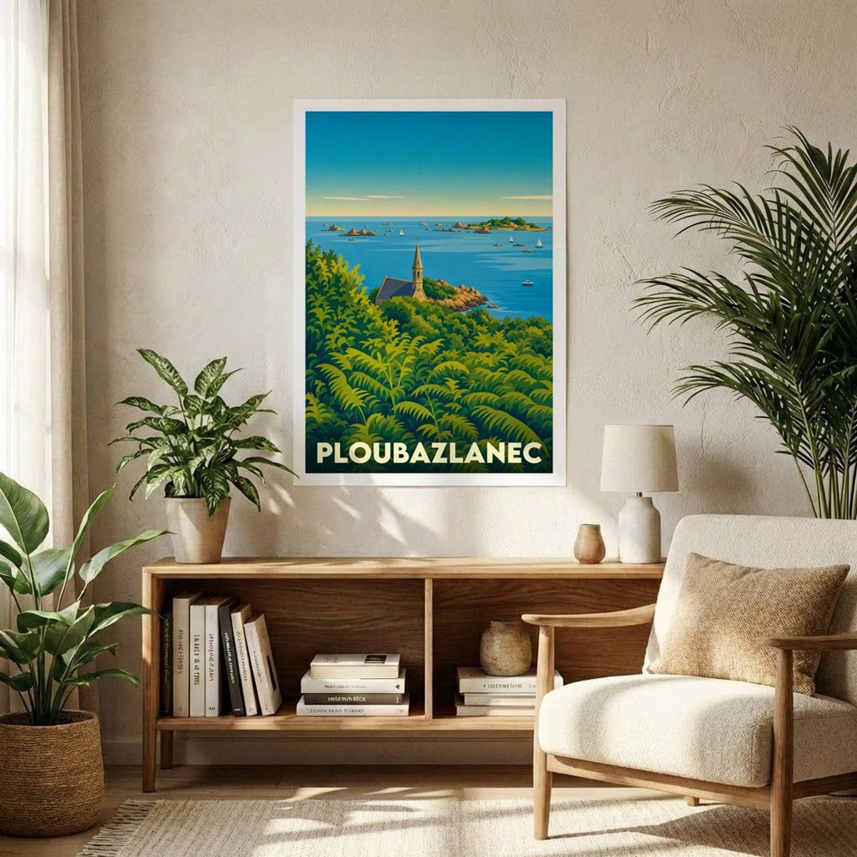 Affiche A1 (59,4 x 84,1 cm) Sans cadre souvenir de Ploubazlanec