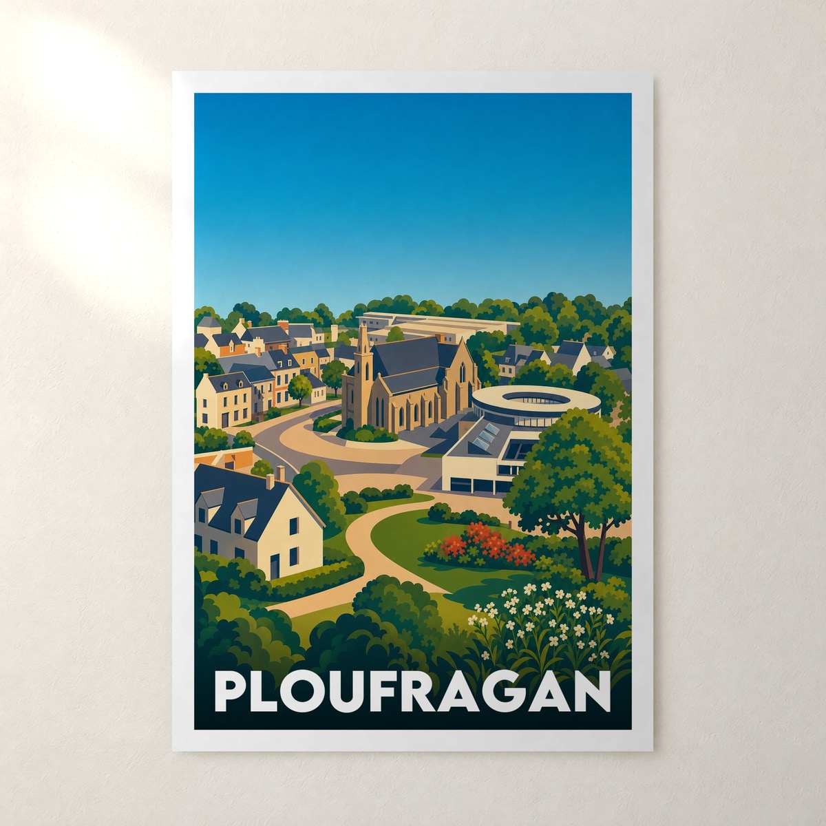 Affiche Ploufragan – sans cadre, accrochée au mur