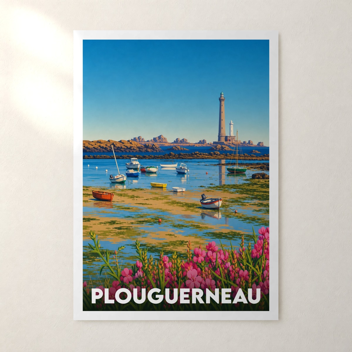 Affiche Plouguerneau – sans cadre, accrochée au mur