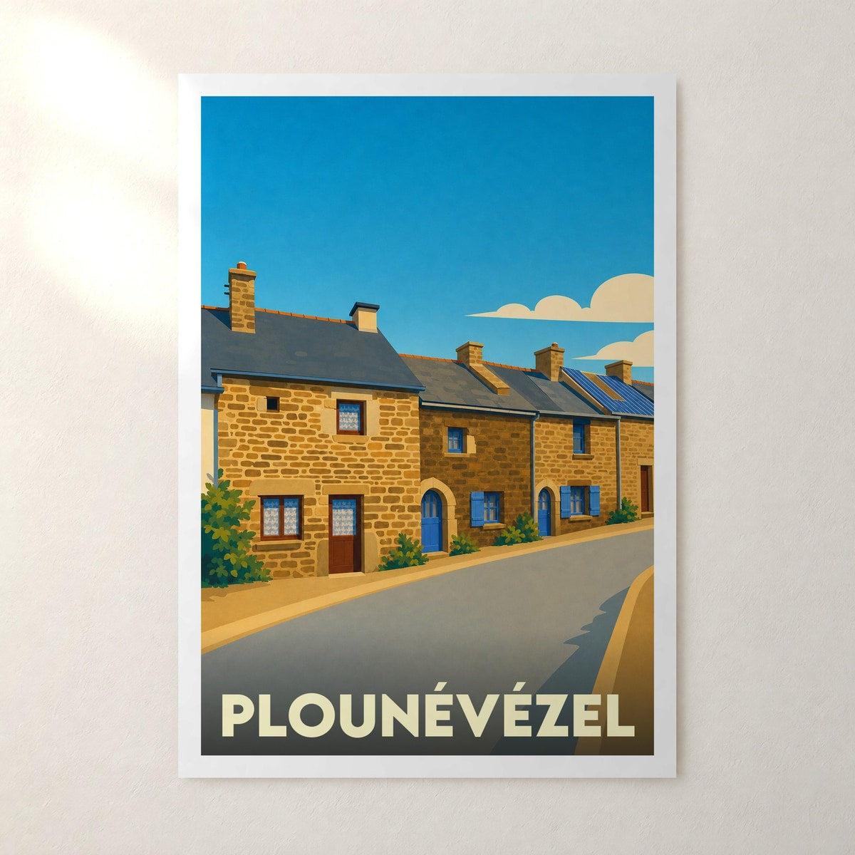 Affiche Plounévézel – sans cadre, accrochée au mur