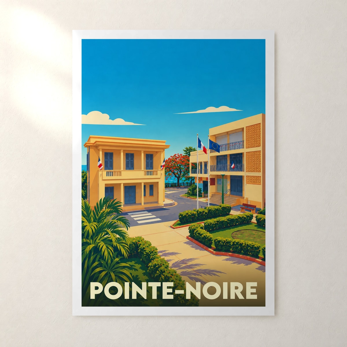 Affiche Pointe-Noire – sans cadre, accrochée au mur