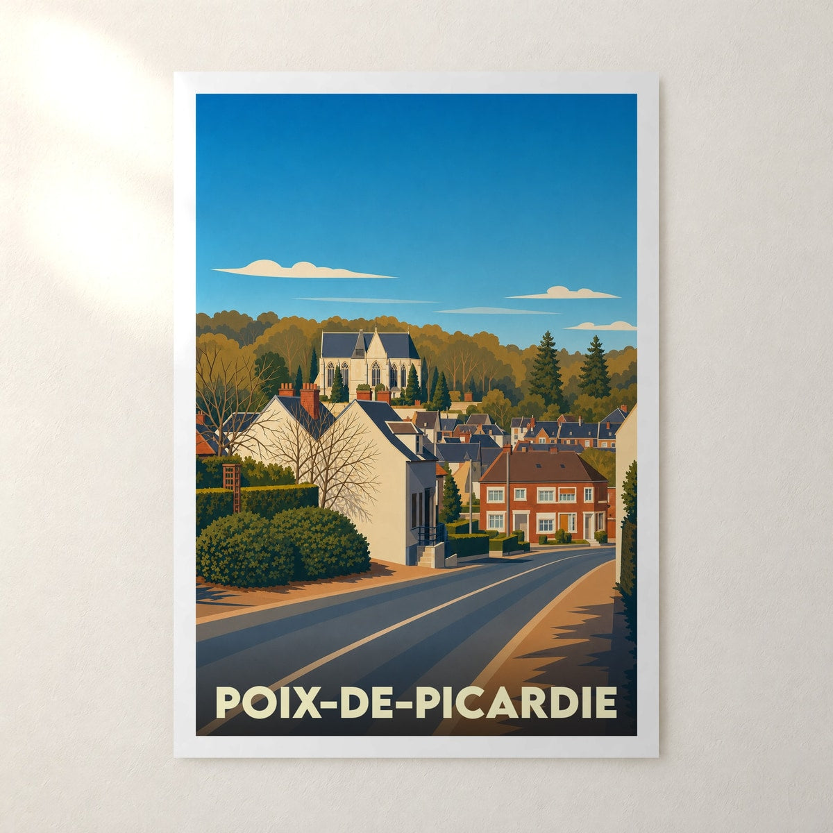Affiche Poix-de-Picardie – sans cadre, accrochée au mur