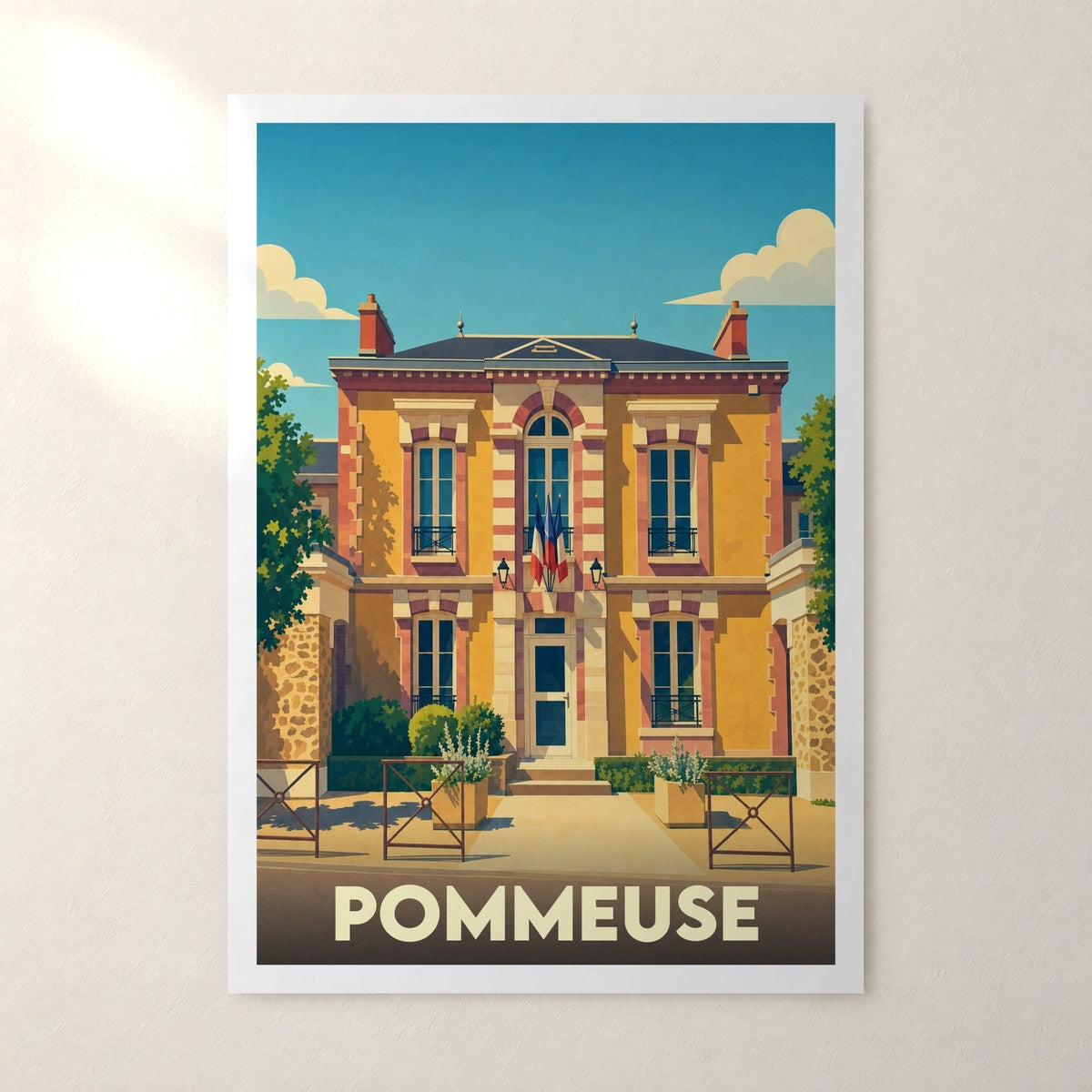 Affiche Pommeuse – sans cadre, accrochée au mur