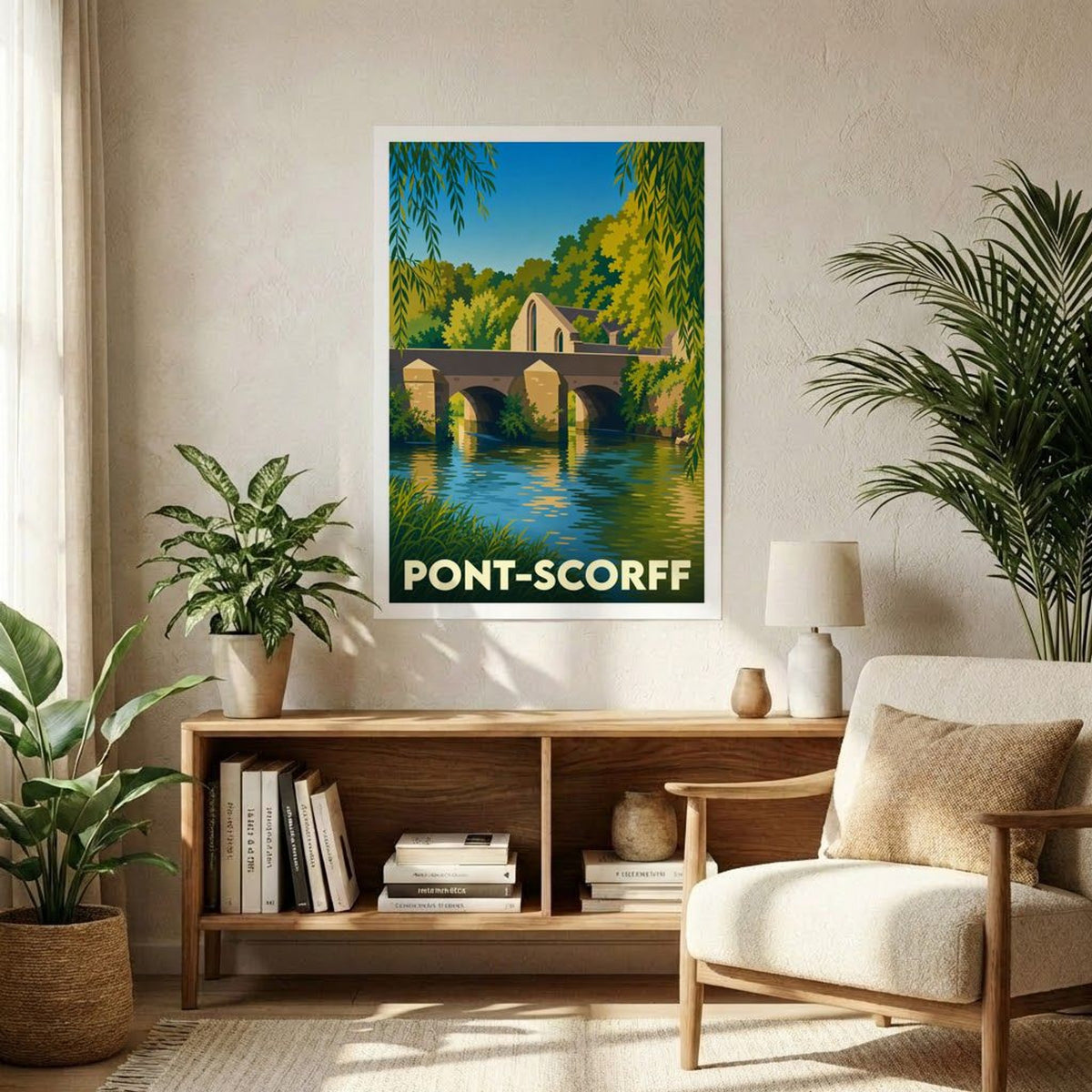 Affiche A1 (59,4 x 84,1 cm) Sans cadre souvenir de Pont-Scorff