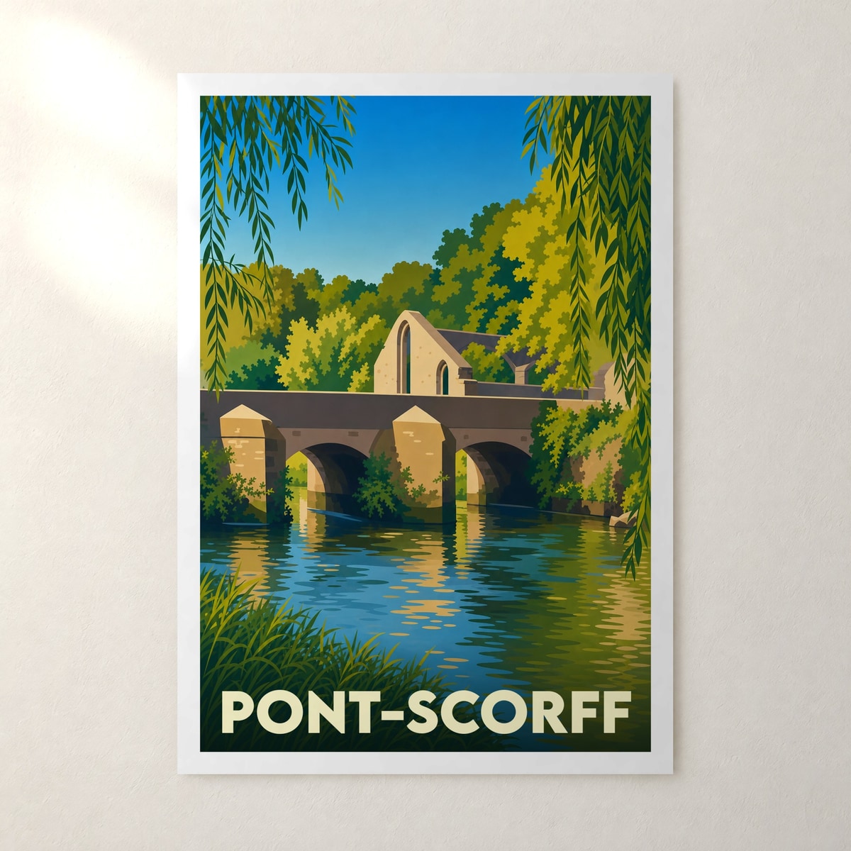 Affiche Pont-Scorff – sans cadre, accrochée au mur